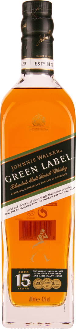 Green Label Blended Malt Scotch Whisky 15years