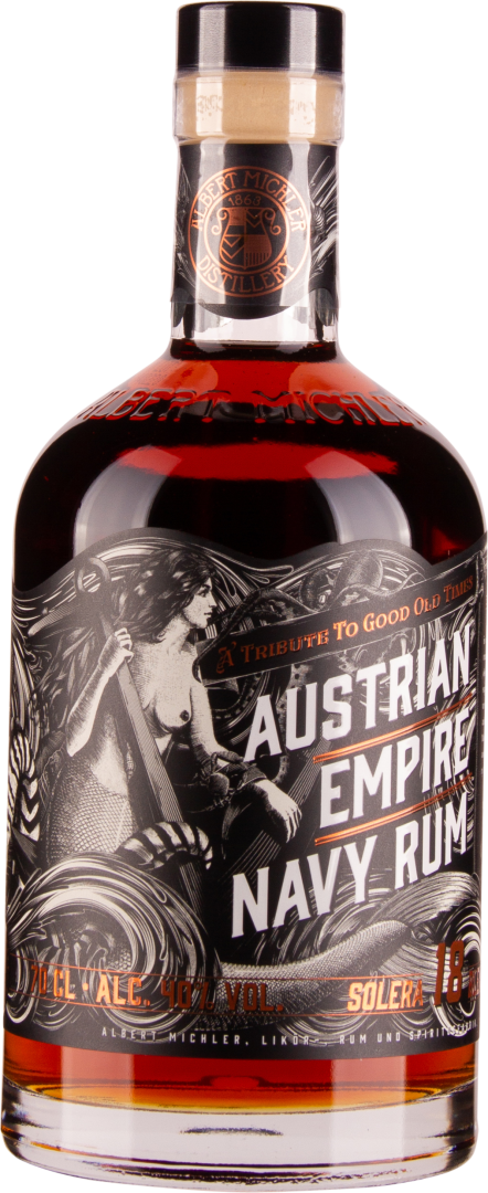 18 year old Solera Navy Rum
