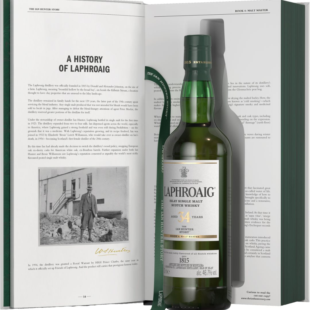 Rarität 34 years Single Malt Scotch Whisky Ian Hunter Book 4 im Geschenkkarton