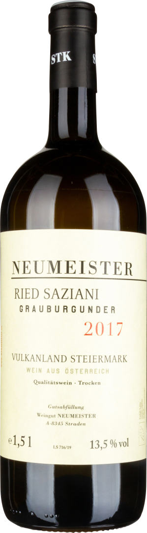 Grauburgunder Ried Saziani GSTK Vulkanland Steiermark DAC bio 2018