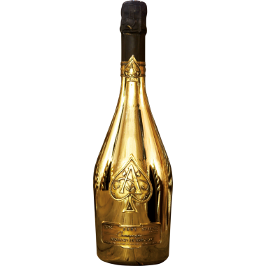 Ace of Spades Brut Gold Velvet Bag