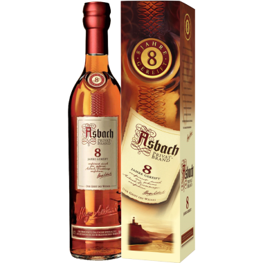 8 Jahre Privatbrand Weinbrand im Geschenkkarton