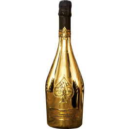 Ace of Spades Brut Gold Velvet Bag